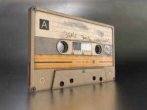 Cassette Game ready Modèle 3D