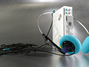 Gravador de cassetes FM-AM 1986 pronto para jogo Modelo 3D