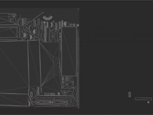 Gravador de cassetes FM-AM 1986 pronto para jogo Modelo 3D