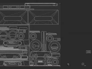 Gravador de cassetes FM-AM 1986 pronto para jogo Modelo 3D