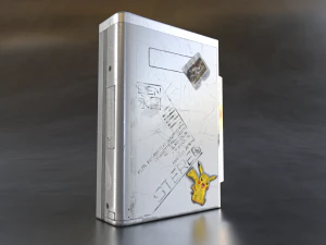 Gravador de cassetes FM-AM 1986 pronto para jogo Modelo 3D