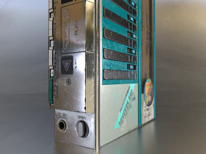 Gravador de cassetes FM-AM 1986 pronto para jogo Modelo 3D