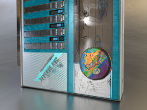 1986 FM-AM Cassette Recorder Game ready Modelo 3D
