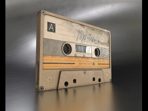 Gravador de cassetes FM-AM 1986 pronto para jogo Modelo 3D