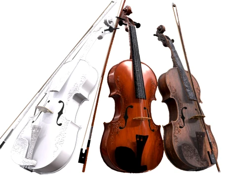 Violin 3D Model