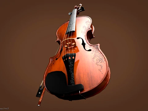 Violin 3D Model