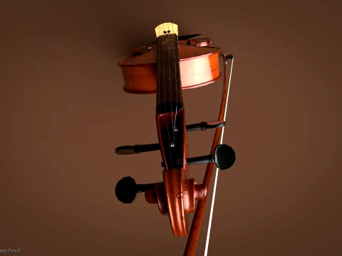 Violin 3D Model