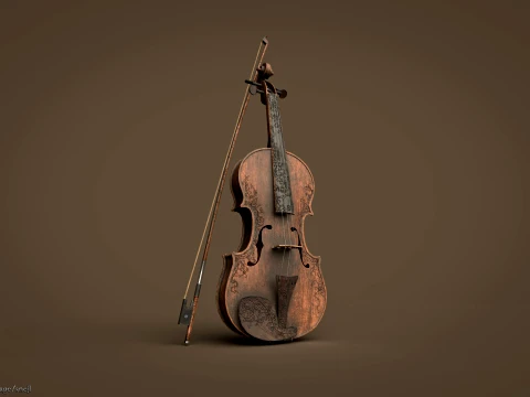 Violin 3D Model