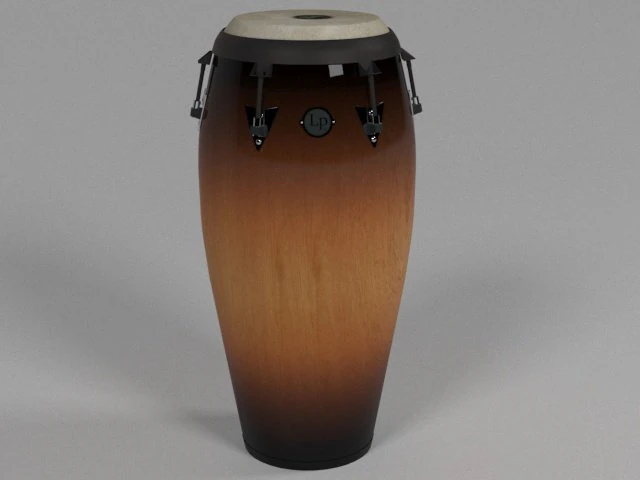 Conga Drum 3D Model .c4d .max .obj .3ds .fbx .stl .blend 