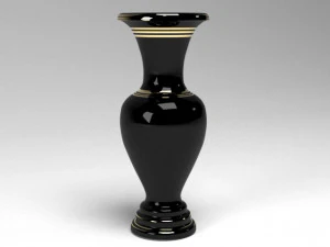 Elegant Line Vase 3D Model