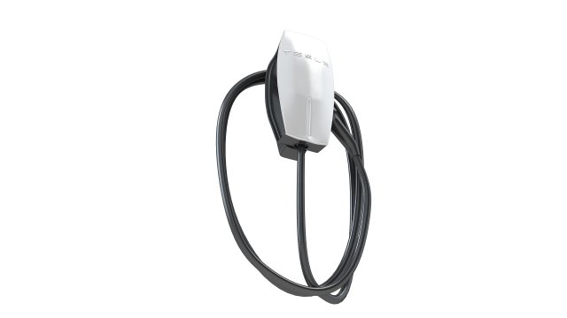 TESLA Wall Connector 3D Model .c4d .max .obj .3ds .fbx .stl .blend 