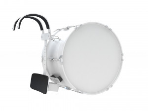 Marching bass drum with carrier pure white 3D Модель