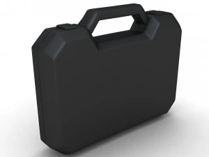 Schwarzes Kunststoffgeh&auml;use 3D Modell