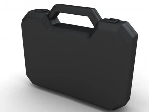 Black Plastic Case 3D Model