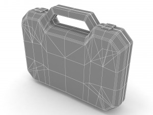 Black Plastic Case Model 3D