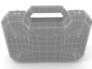 Black Plastic Case Model 3D