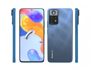 Xiaomi Redmi Note 11 Pro 5G Blue 3D Model