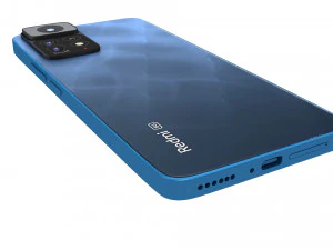 Xiaomi Redmi Note 11 Pro 5G Blue 3D Model