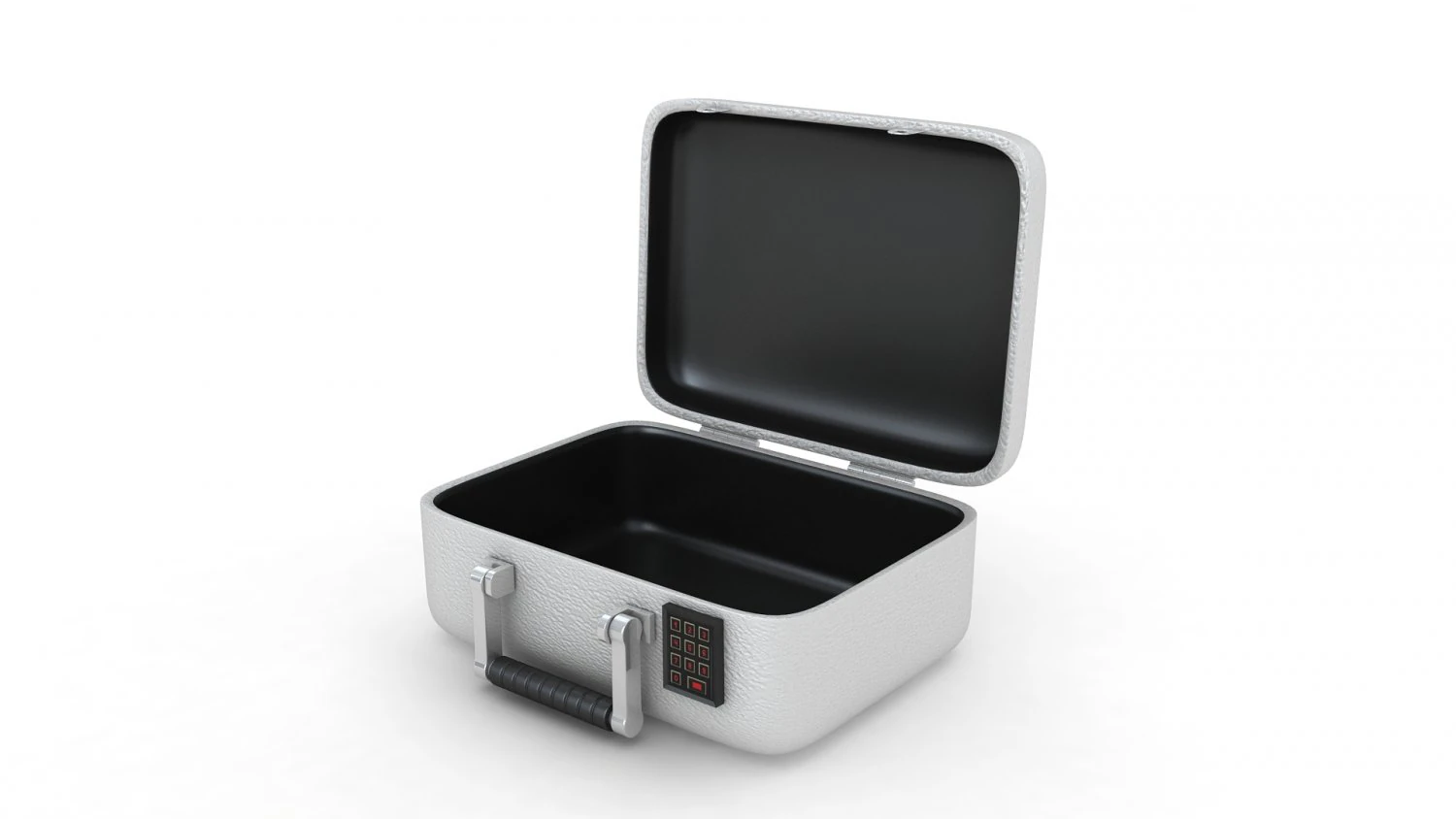 Security Case Nickel Plated 3D Model .c4d .max .obj .3ds .fbx .stl .blend 