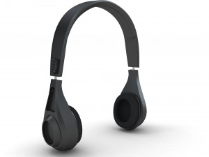 Black headphone Model 3D
