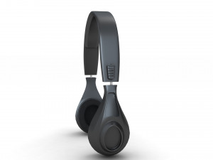 Black headphone Model 3D