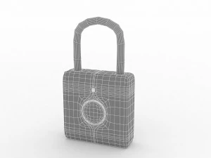 Fingerprint padlock 3D Model