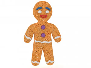 Ginger bread man 3D Model