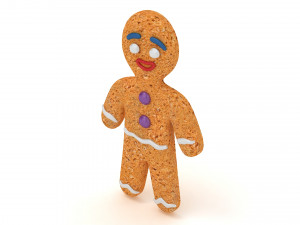 Ginger bread man 3D Model