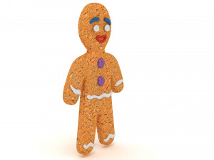 Ginger bread man 3D Model
