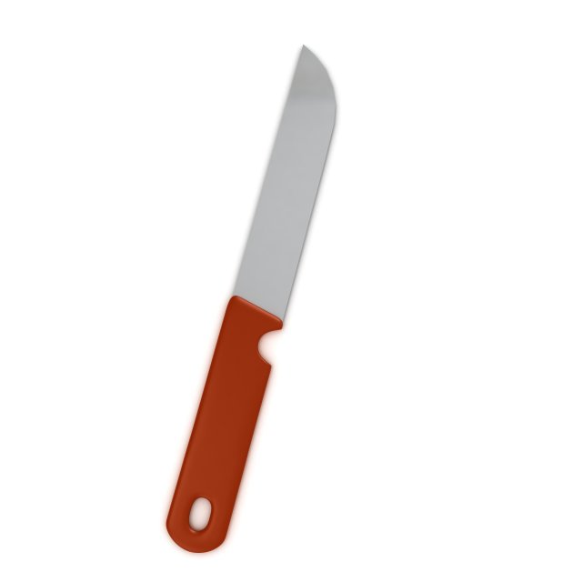 Knife 3D Model .c4d .max .obj .3ds .fbx .stl .blend 