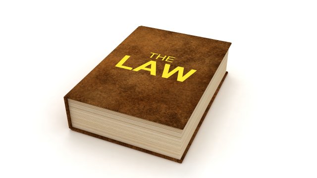 Law book 3D Model .c4d .max .obj .3ds .fbx .stl .blend 