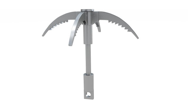 Grappling hook Model 3D .c4d .max .obj .3ds .fbx .stl .blend 