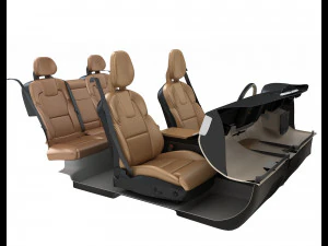 Car Interior 3D Model