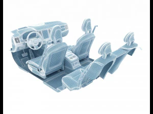 Car Interior 3D Model