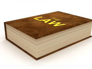 Legal Gavel Scales And Law Book 3D 模型