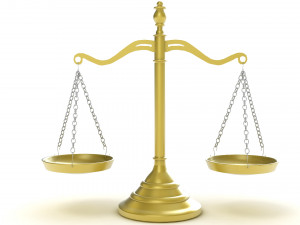 Legal Gavel Scales And Law Book 3D 模型