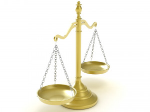 Legal Gavel Scales And Law Book 3D 模型