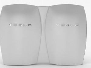 Tesla Powerwall Double Unit Modelo 3D