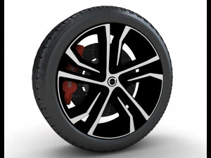 Car wheel 3D Model