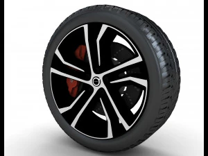 Car wheel 3D Model