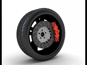 Car wheel 3D Model