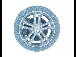 Car wheel 3D Model