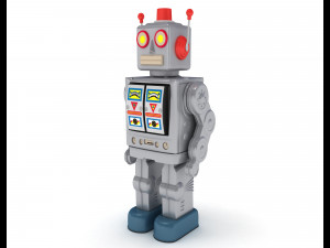 Vintage toy robot Modèle 3D