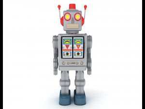 Vintage toy robot Modèle 3D