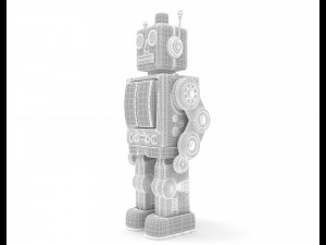 Vintage toy robot Modèle 3D