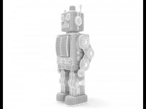 Vintage toy robot 3D Model