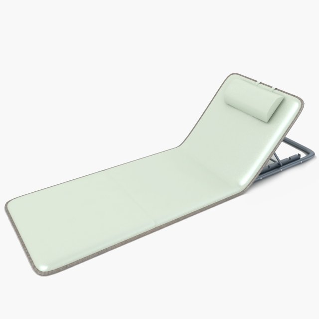 Beach Mattress Foldable 3D Model .c4d .max .obj .3ds .fbx .stl .blend 