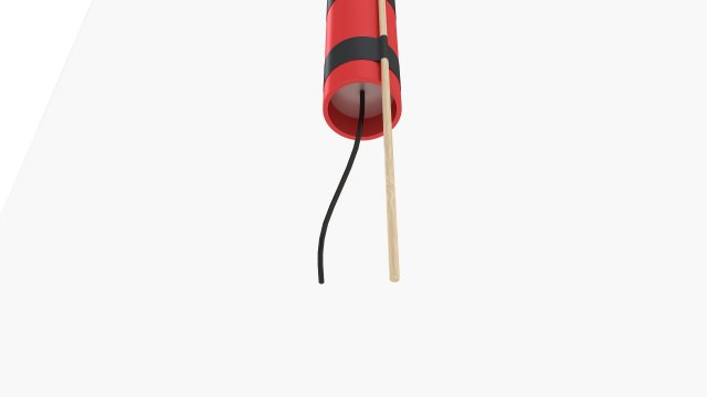 Firework Rocket Model 3D .c4d .max .obj .3ds .fbx .stl .blend 