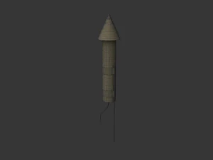 Firework Rocket 3D Model