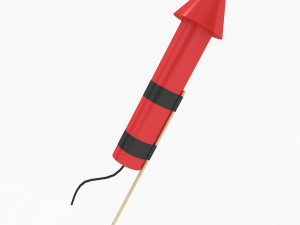 Firework Rocket Model 3D